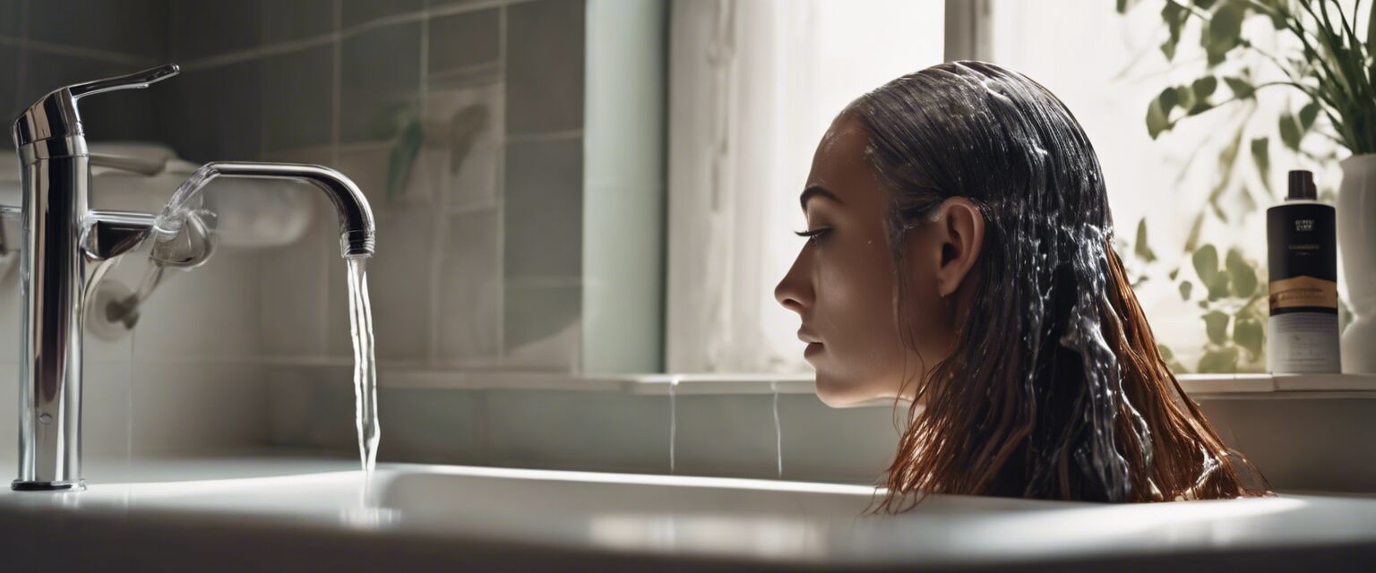 Washing hair extensions